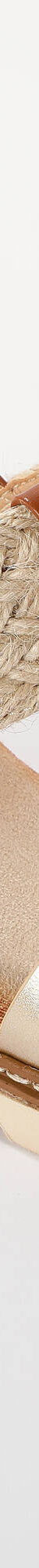 Tweemateriaal touw sleehakken (goudkleurig) Tweemateriaal touw sleehakken (goudkleurig)